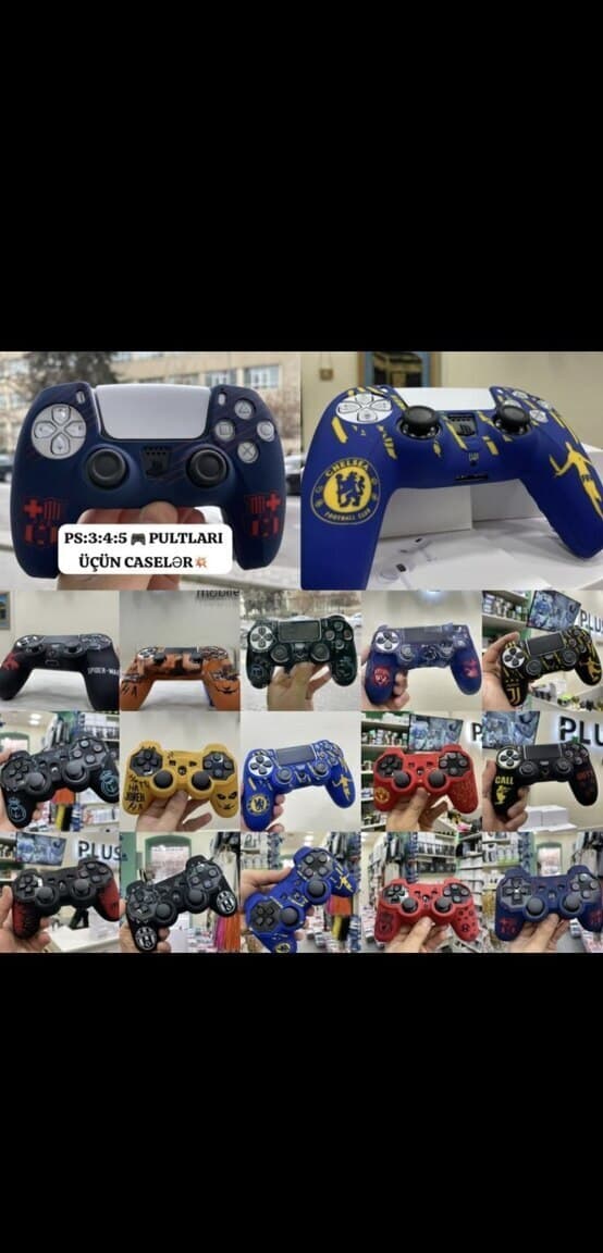 PlayStation 3, 4 və 5 üçün Silikon Qoruyucu Keyslər