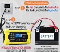 Akkumulyator şarj cihazı 12V 6A LCD ekranlı — şəkil 5