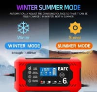 Akkumulyator şarj cihazı 12V 6A LCD ekranlı — şəkil 4