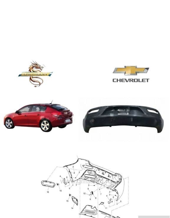 Arxa bufer Chevrolet Cruze (2009-2015)