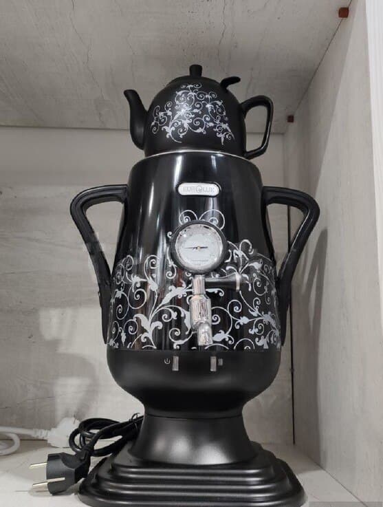Samovar Paslanmayan polad material