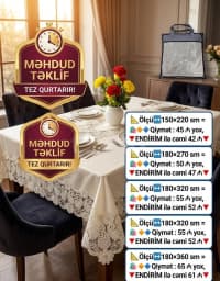 Naxışlı süfrə, Bej rəng — şəkil 7