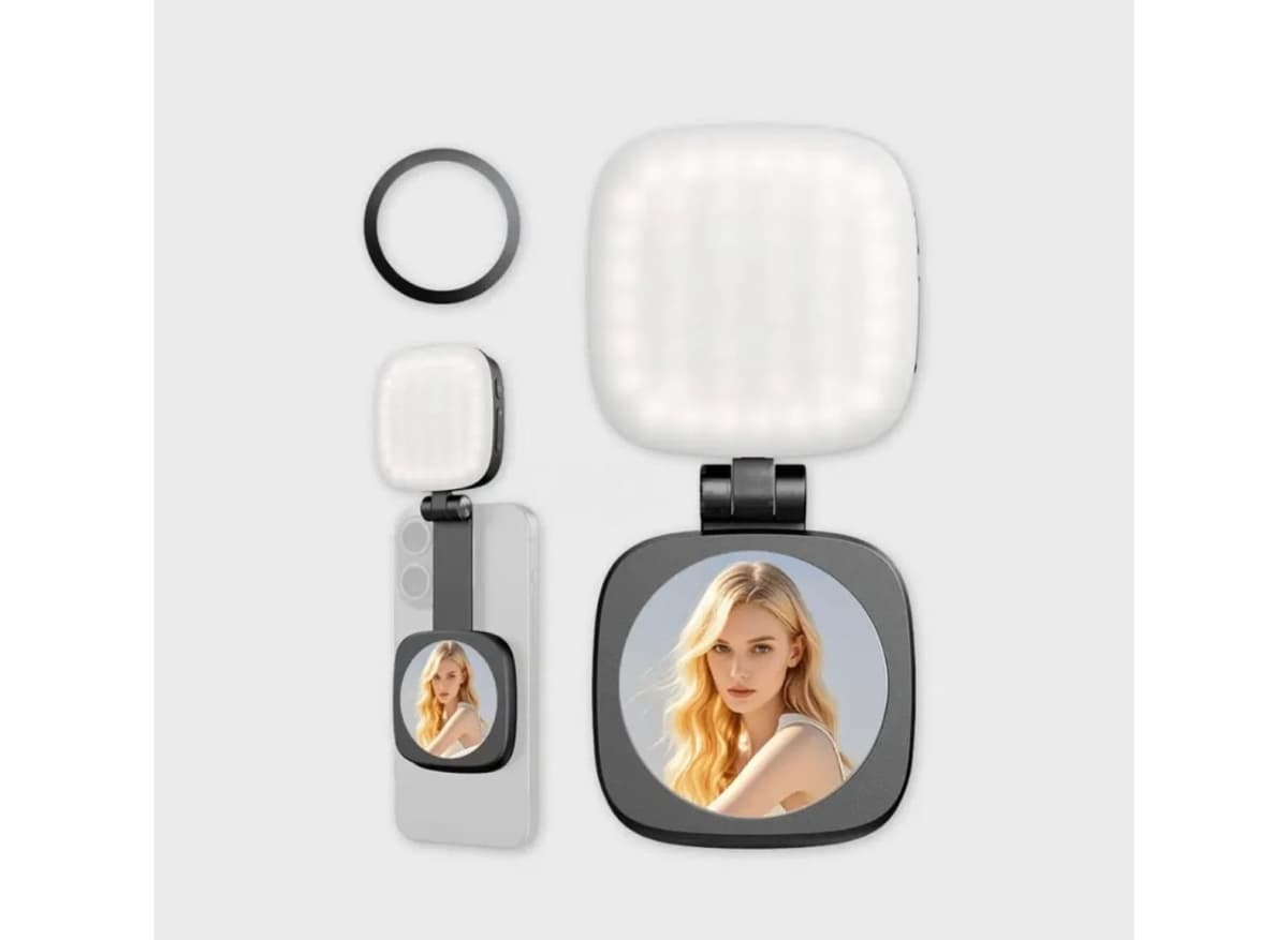 Güzgülü və maqnitli LED selfie işığı (MagSafe uyğunlu)