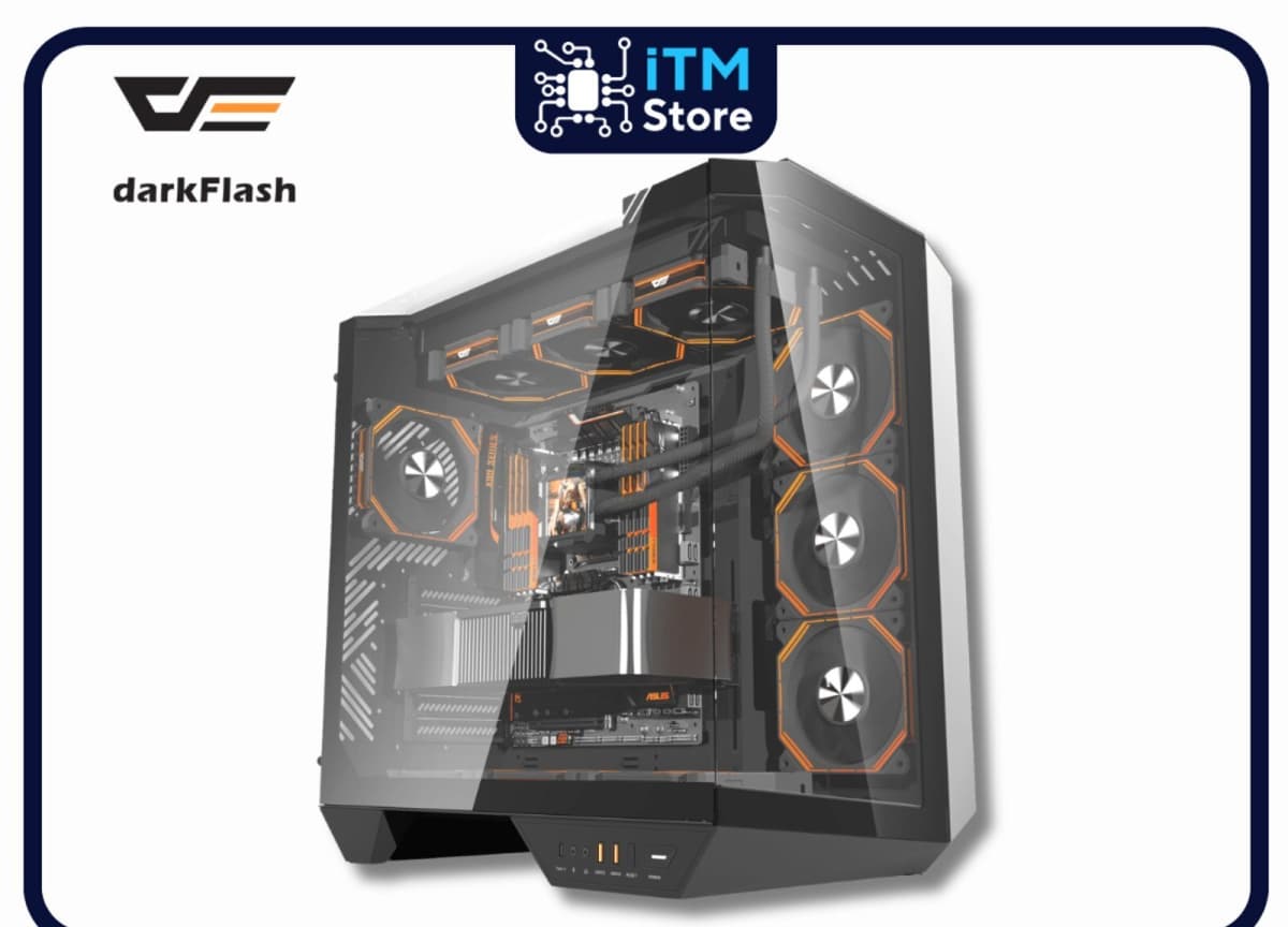 Kompüter korpusu Aigo Darkflash DY470 Black ATX