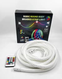 RGB LED kəndir işıq, pultlu dekorativ lent — şəkil 2