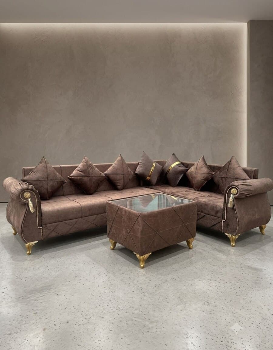 Künc divan, Qarışıq rəng
