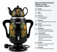 Samovar Metal material — şəkil 8