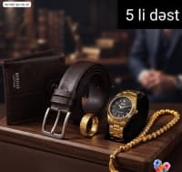 Hədiyyə dəsti 5-li kişi aksessuarı — şəkil 19