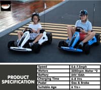 Ferrari Dizaynlı 24V Uşaq Elektro Maşını — şəkil 3