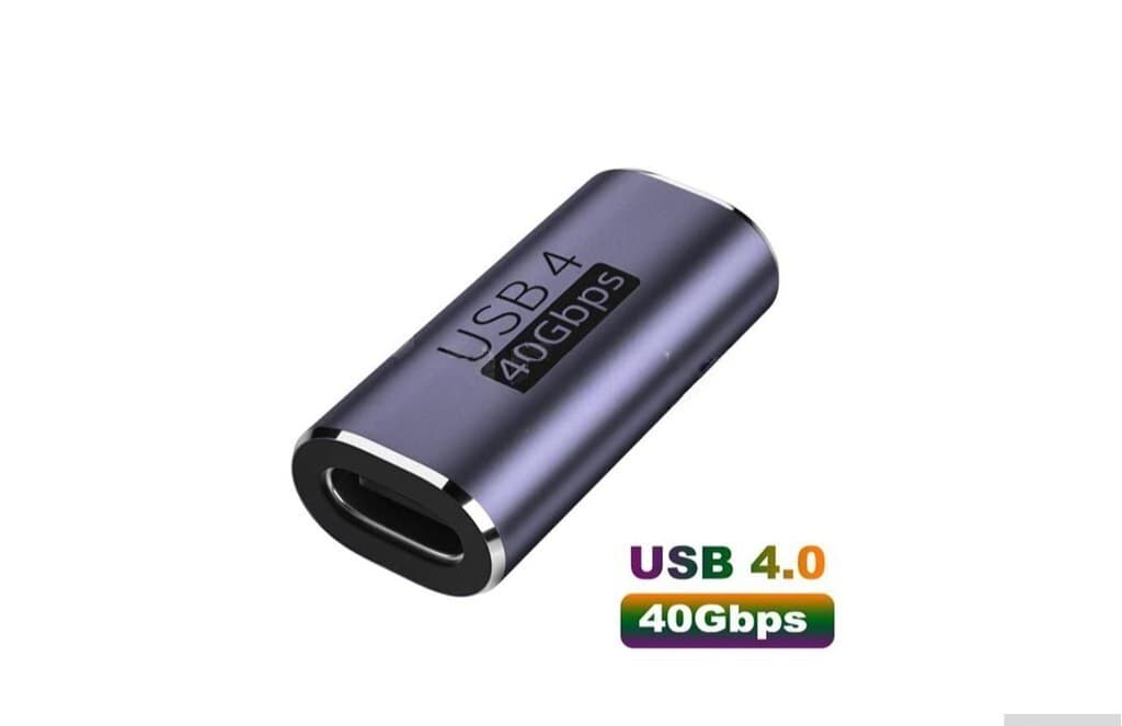 USB-C adapter 40Gbps Type-C female to female coupler