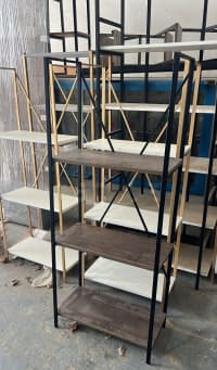 Metal rəf sistemi loft üslubda — şəkil 3