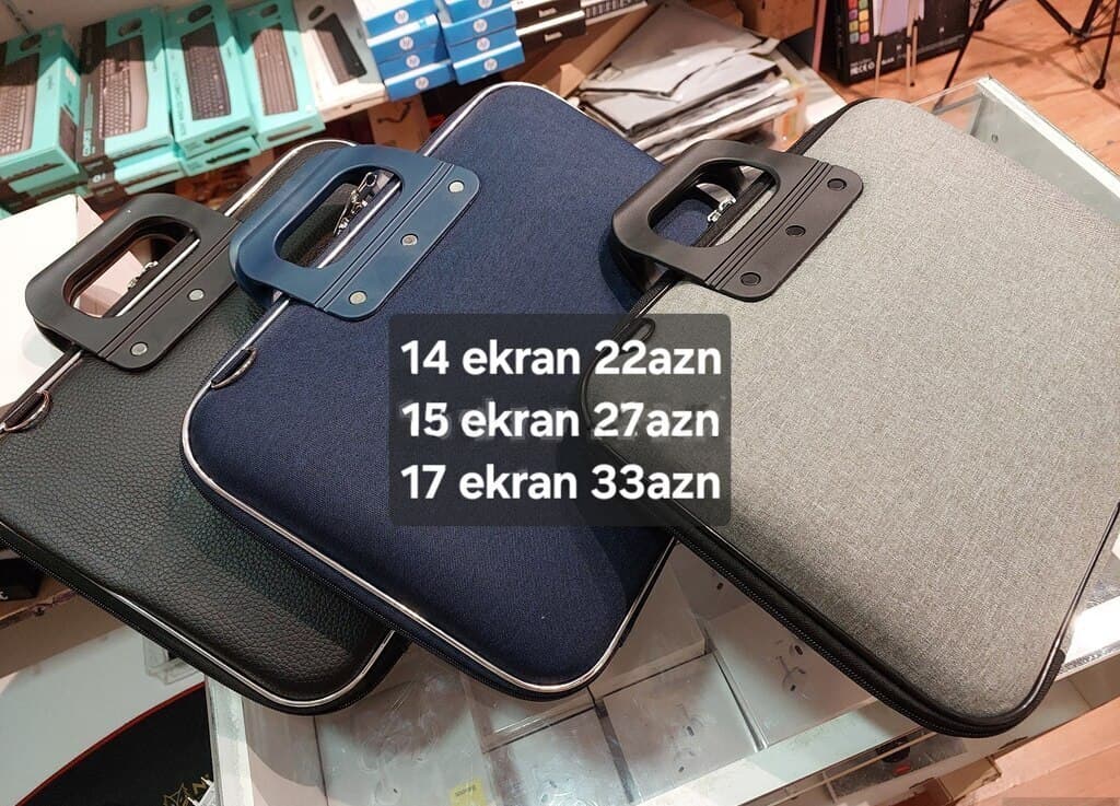 Laptop çantası Qara rəng