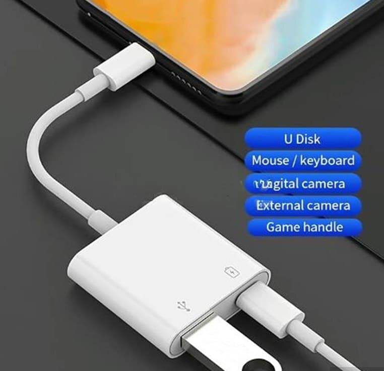 Lightning to USB OTG konvertor adapter