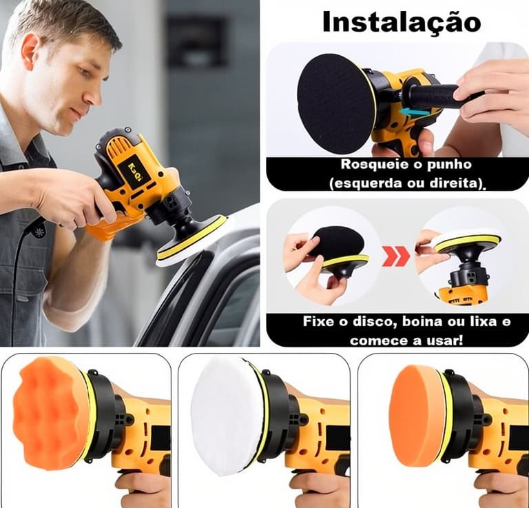 KaQi 950W Elektrikli Cilalama Aparatı