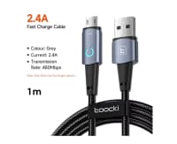 USB kabel Toocki Micro USB 2.4A — şəkil 2