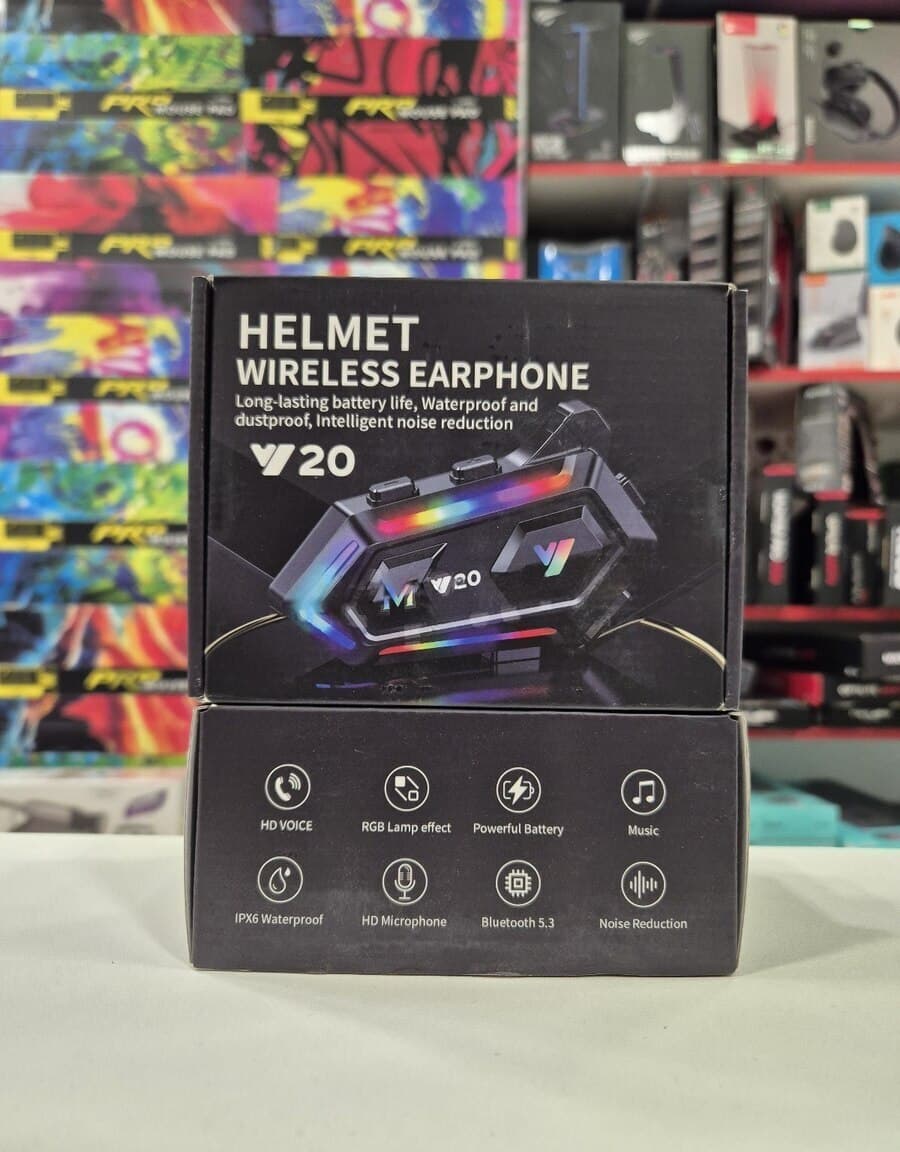 V20 Motosiklet üçün Bluetooth İnterkom Qulaqlıq