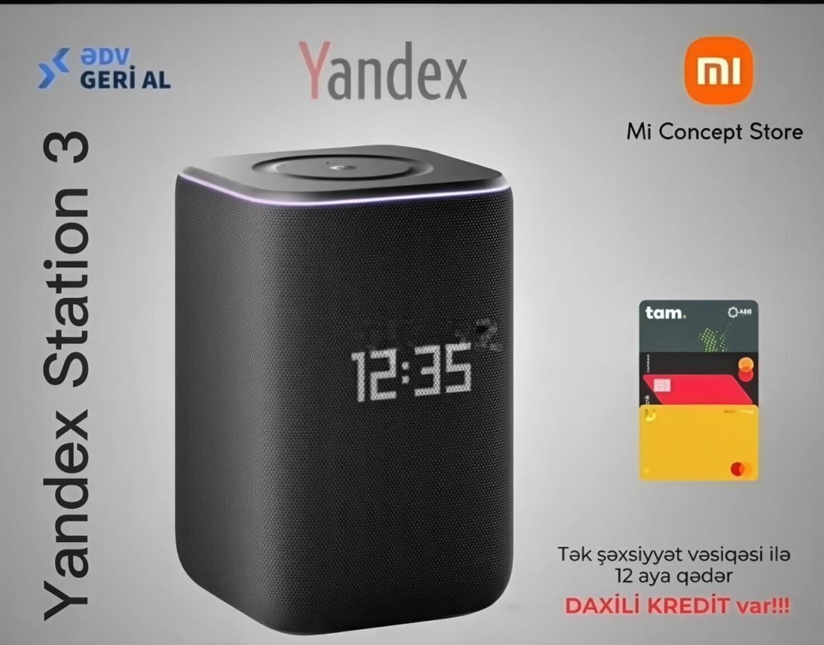 Ağıllı dinamik Yandex Station 3 Black