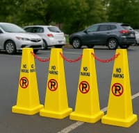 No Parking Dayanmaq Olmaz Yol Nişanı Stendi — şəkil 2
