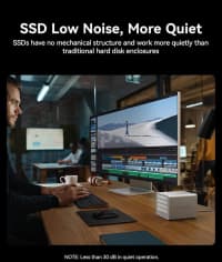 SSD qutusu Orico 4 bay NVMe 40Gbps — şəkil 8