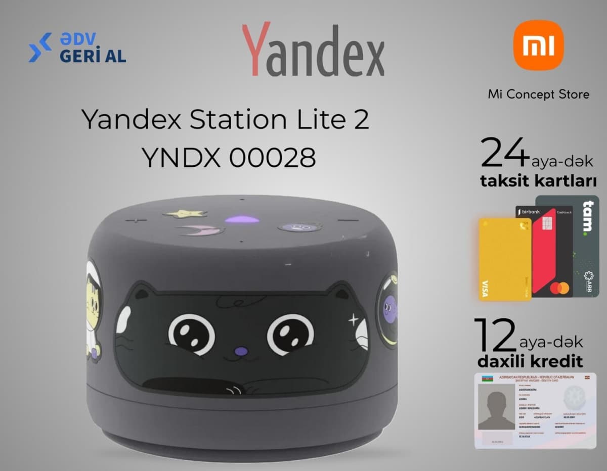 Ağıllı dinamik Yandex Station Lite 2 Grey 0028