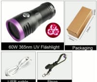 İnfraqırmızı fənər 60W 365nm UV — şəkil 6