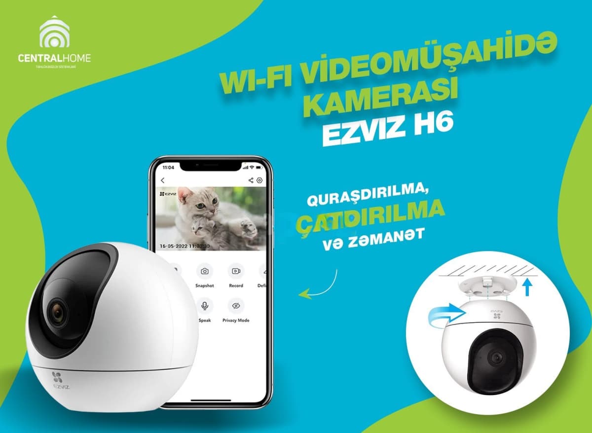 Videomüşahidə kamerası Ezviz H6c Pro 2MP