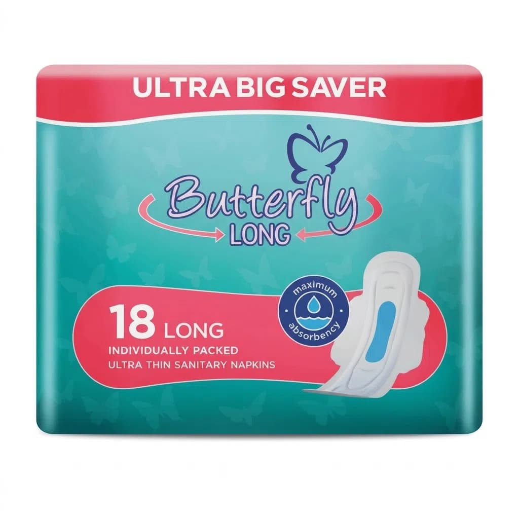 Butterfly Long Saver Ultra Gecə Bezi 18 ədəd