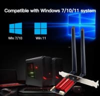 Wi-Fi adapter PCI-E AC1200 Bluetooth 4.0 — şəkil 4