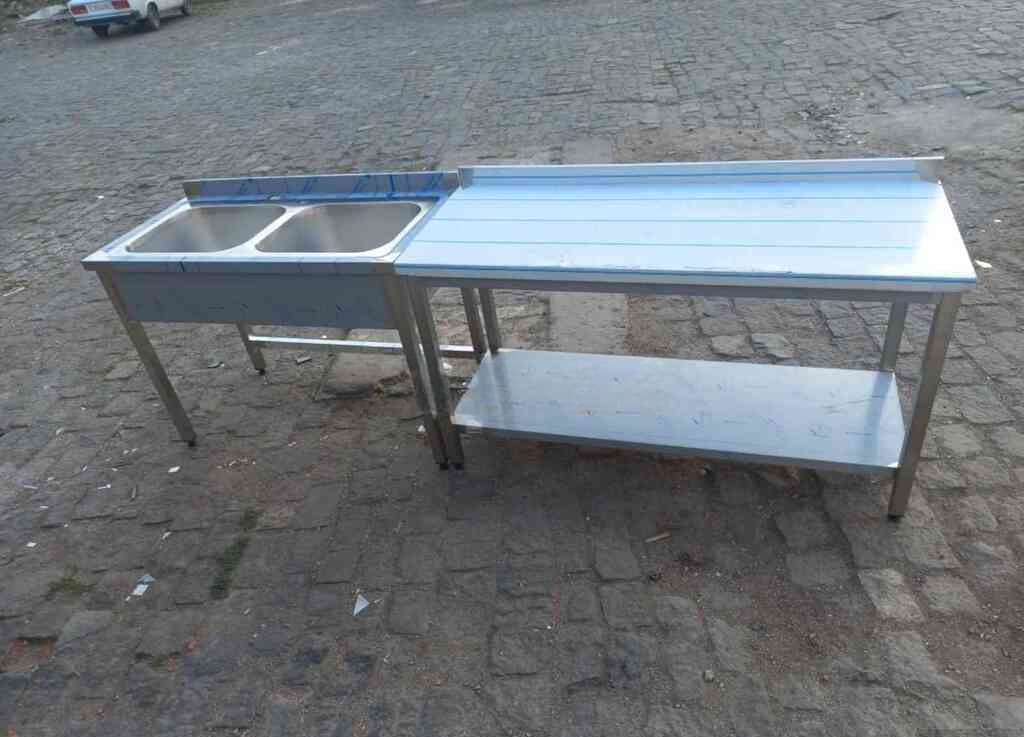 Paslanmaz Polad Restoran Mətbəx Masası və Avadanlıqları