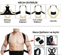 Ortopedik Bel və Duruş Düzəldici Korset — şəkil 8