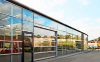 Panoramik avtomatik qapı Alutech — şəkil 5