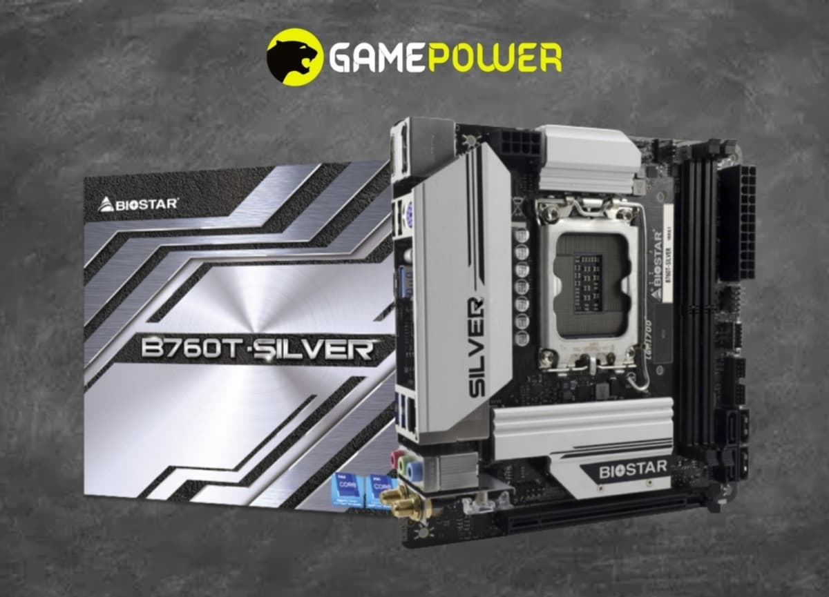 Biostar B760T-Silver DDR5 Mini-ITX Ana Plata