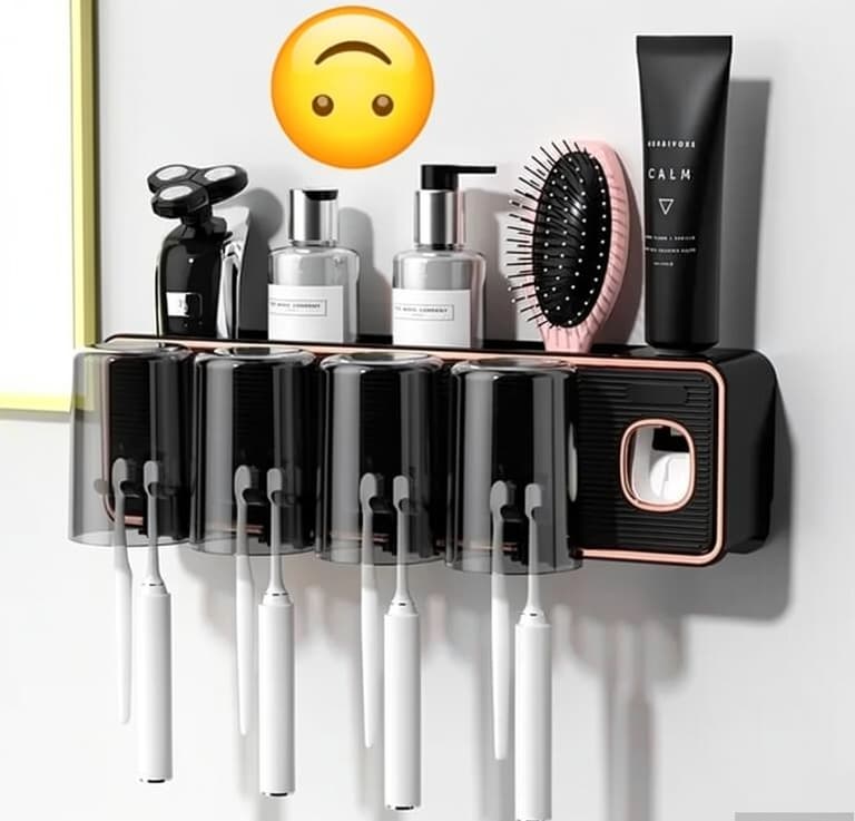 Divarüstü Diş Fırçası və Pasta Dispenser Dəsti