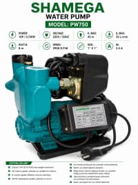 Shamega PW750 Səthi Su Nasosu, 750 Vt — şəkil 1