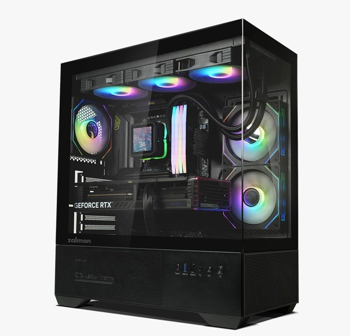 Kompüter korpusu Zalman Chronix V2 Black ATX