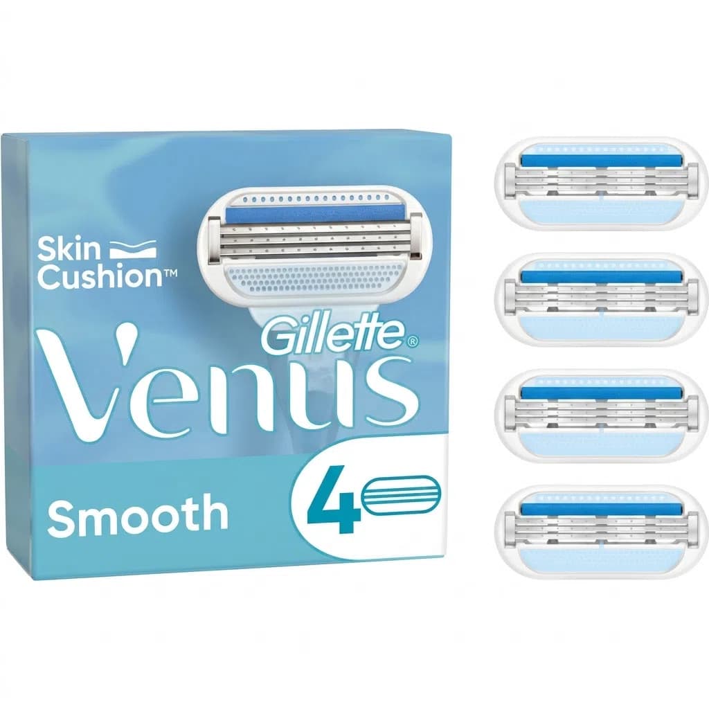 Gillette Venus Smooth Dəyişdirilən Kasset, 4 ədəd