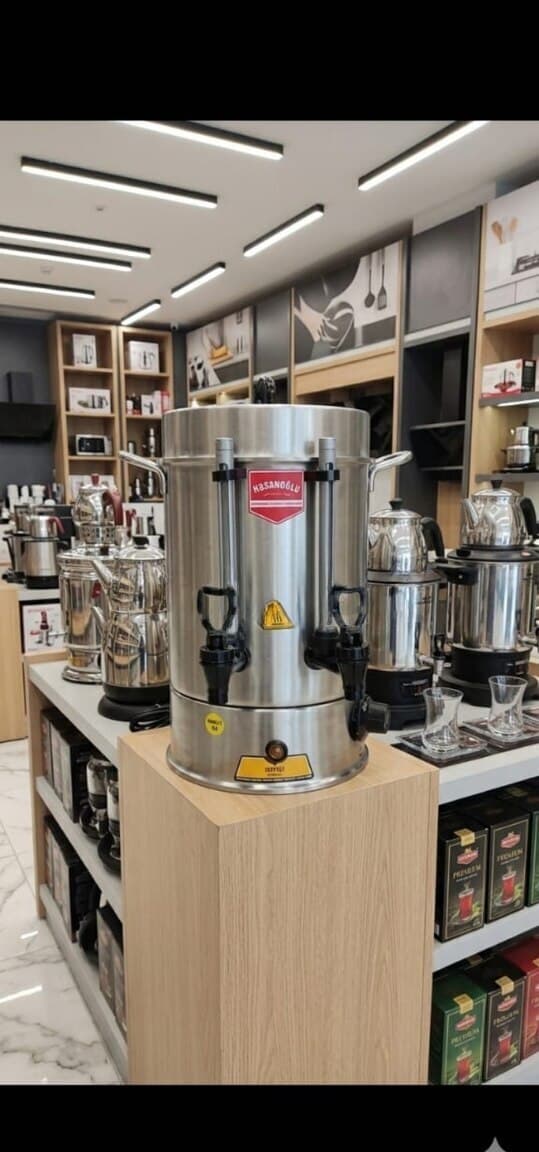Samovar Paslanmayan polad material