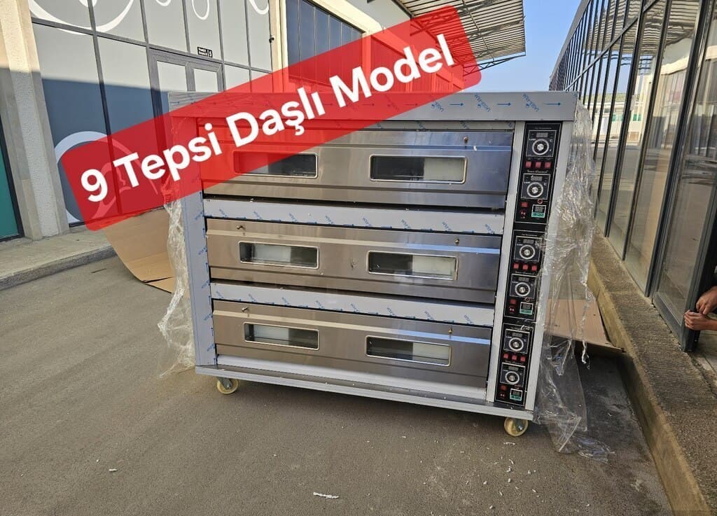 3 Mərtəbəli Elektrikli Daşlı Çörək və Şirniyyat Sobası