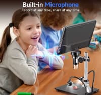 Rəqəmsal mikroskop 10 inch 20MP 2000x — şəkil 4