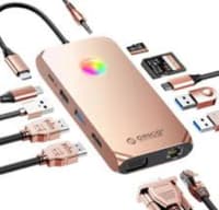 Docking station Orico XCR-X3-RG-BP 12-in-1 — şəkil 2