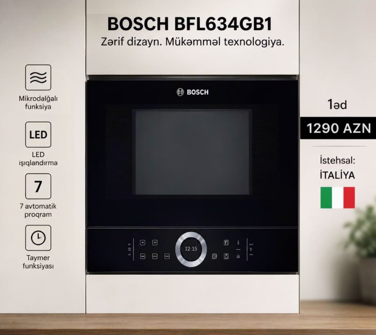 Bosch mikrodalğalı soba