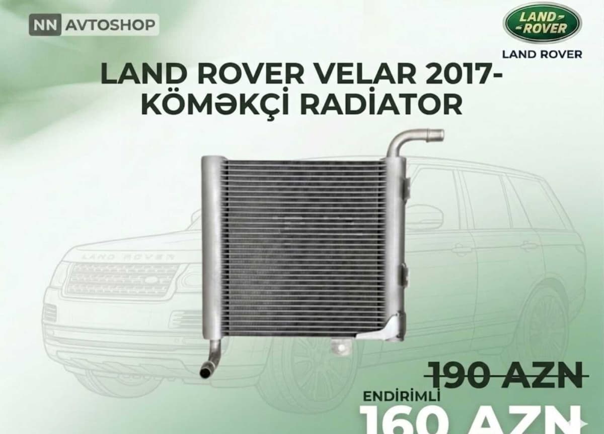 Köməkçi radiator Range Rover Velar 2012-2017