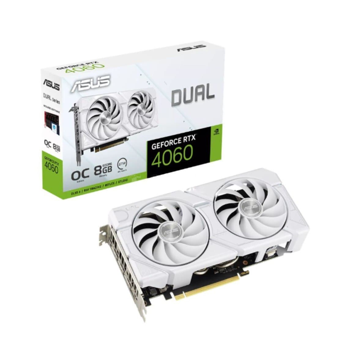 Videokart ASUS Dual RTX 4060 8GB White OC Edition