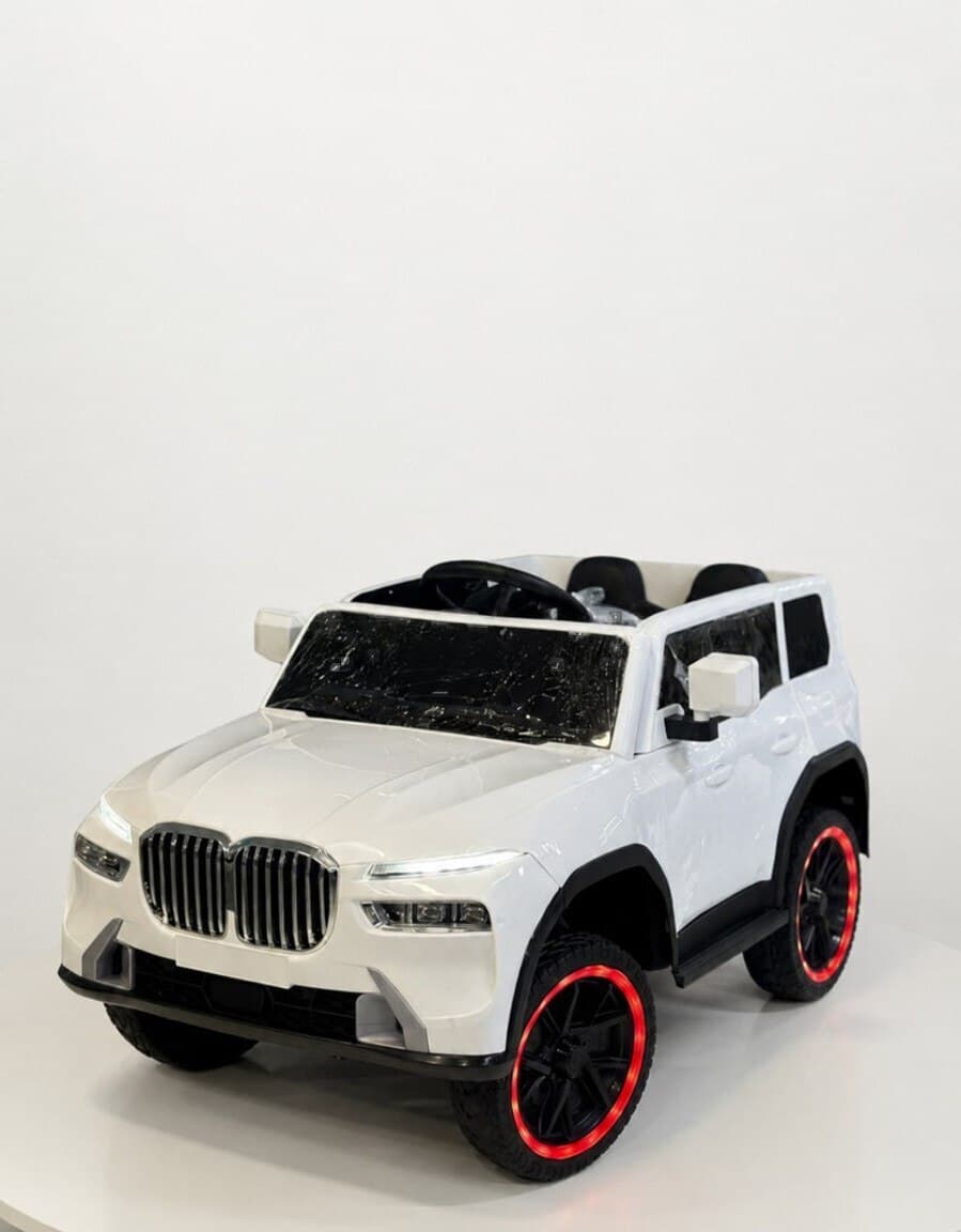Uşaq elektrik avtomobili SUV 2 nəfərlik ağ