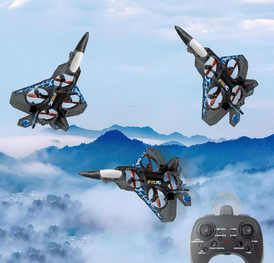 F22 RC İdarəolunan Oyuncaq Dron