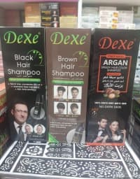 saç qaraldan şampun "dexe black hair shampoo 400 ml" — şəkil 9