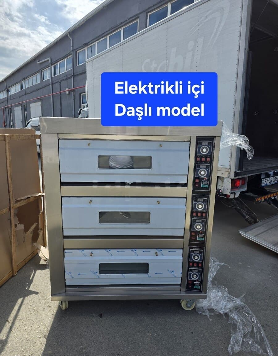 3 Mərtəbəli Elektrikli Çörək və Şirniyyat Sobası