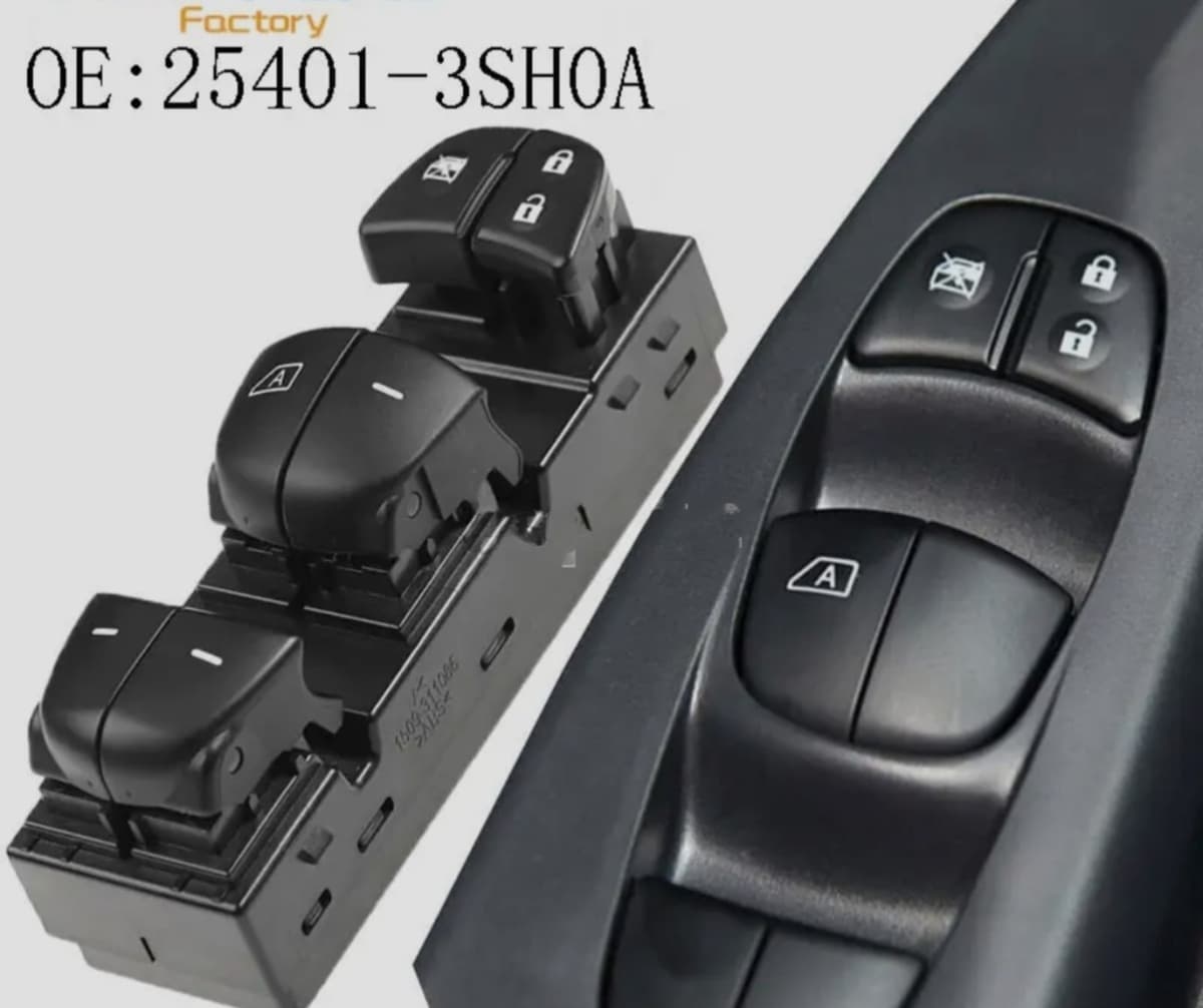 Şüşəqaldıran düymə bloku Nissan Juke, Altima, Qashqai