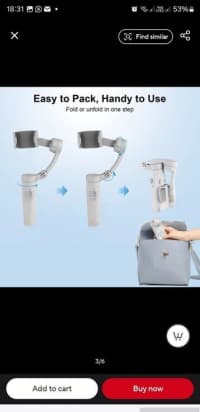 Merak One 3-Axis Smartfon Stabilizatoru — şəkil 4