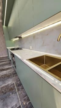 Mətbəx mebel dəsti Açıq yaşıl rəng — şəkil 3